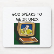 geek d'ordinateur d'unix tapis de souris