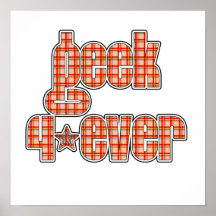 Geek orange 4ever de plaid affiches