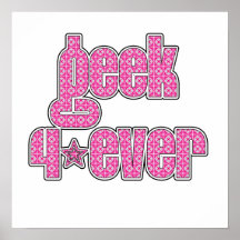 Geek rose 4ever de motif posters
