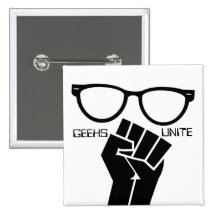 Geeks verenigt zich! Knoop Speldbuttons