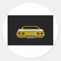 Geel Korvet Sticker
