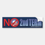 Geen Obama Tweede Term Sticker van de Bumper Bumperstickers