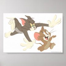 Geen-overzicht Tom en Jerry Chase Afdruk