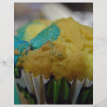Geëxplodeerd smakelijk cupcake fullcolor folder