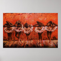 Geheim I van dansers - de Druk van het Canvas Afdruk