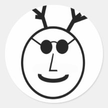 Gehoornde God in Schaduwen Stickers