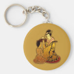 Geisha d'or porte-clef