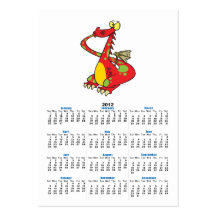 gekke draak met staart in mond visitekaartjes sjabloon