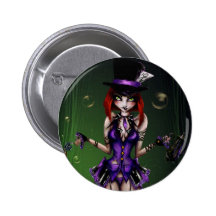gekke hoedenmaker speld button