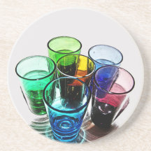 Gekleurd Cocktail Ontsproten Onderzetter 37 van Gl