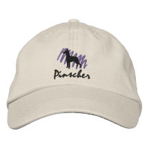 Gekrabbelde Duitse Pinscher Baseball Cap