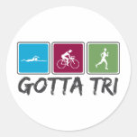 gekregen aan tri (Triathlon) Stickers