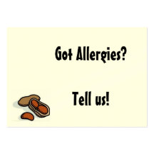 Gekregen Allergieën? Visitekaartjes