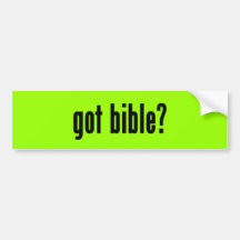 gekregen bijbel? bumpersticker