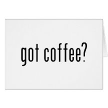 gekregen koffie? wenskaarten
