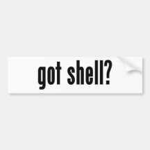 gekregen shell? bumperstickers