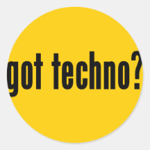 gekregen techno? sticker