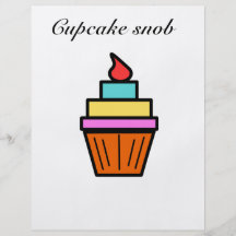 Gelaagde de snob van Cupcake cupcake Folder