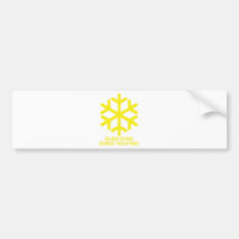 gelber Schnee Autocollant Pour Voiture