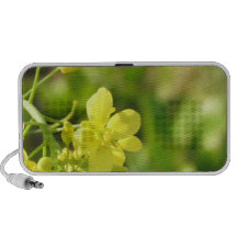Gele bloemen macrofotografie speakers