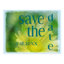 Gele Daisy Save het Briefkaart van de Datum Wenskaarten