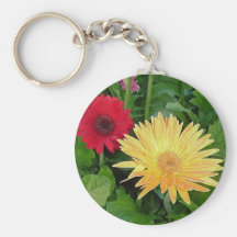 gele gerber keychain sleutelhangers