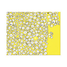 Gele Samenvatting Gallerij Wrap Canvas