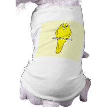 Gele Vogel. Kanarie Shirt Voor Honden