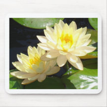 gele waterlilies muismat