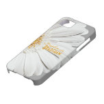 Gele Witte iPhone 5 van Gerbera Daisy Geval Case-Mate iPhone 5 Hoesje
