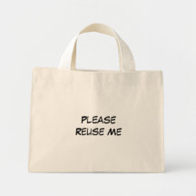 Gelieve te gebruiken me opnieuw canvas tas