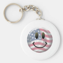 Gelukkig Gezicht Smiley Sleutelhanger