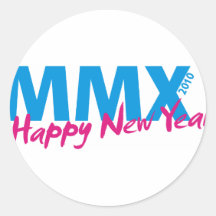 Gelukkig Nieuwjaar 2010 (MMX) Stickers