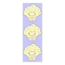 gelukkig weinig vanille cupcake referentie visitekaartjes