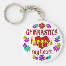Gelukkige Gymnastiek Sleutel Hangers