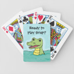 Gelukkige klantgerichte Krokodil playing cards