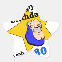 Gelukkige Verjaardag - ik ben SLECHTS 80.png Stickers