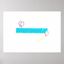 Gelukkige Verjaardag Poster