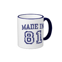Gemaakt in 81 koffie mok