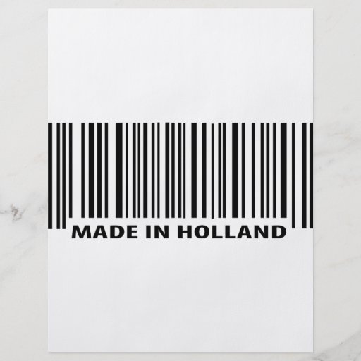 gemaakt in de streepjescodepictogram van Holland Folders