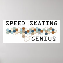 Génie de patinage de vitesse posters