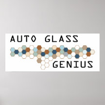 Génie en verre automatique posters