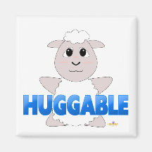 Gentil à croquer bleu gentil à croquer de moutons  magnets pour réfrigérateur