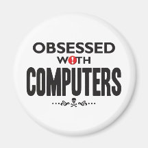 Geobsedeerde computers koelkast magneet