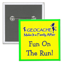 Geocache - faites-lui une affaire de famille badges avec agrafe