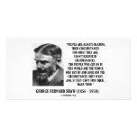 George B. Shaw I ne croient pas aux circonstances Cartes Avec Photo
