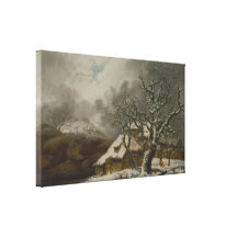 George Smith - un paysage d'hiver Toiles Tendues Sur Châssis