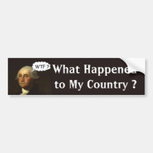 George Washington tournant dans sa tombe Adhésif Pour Voiture