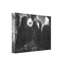 Georges Seurat - condoléances Toile Tendue