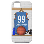 Gepersonaliseerd Basketbal Jersey (pond) iPhone 5 Cover